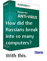 What gave the Russians global reach was antivirus software made by a Russian company, Kaspersky Lab, that is used by 400 million people worldwide.